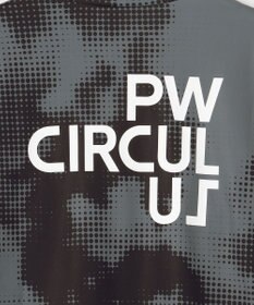 PW CIRCULUS 【裏起毛であたたか】【MEN】Dot camouflage ロングスリーブモックネックT ゴルフ
