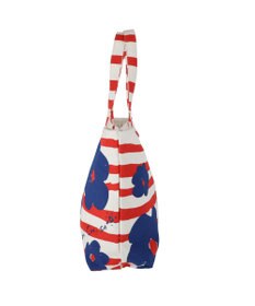 tsumori chisato CARRY フラワーボーダー トートバッグ 花柄 ボーダー