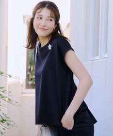 Tiaclasse 【UVカット・吸水速乾】 “きれい見え” バックペプラムトップス