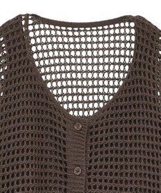 earth music&ecology ＳＥＴ２点メッシュニットカーディガン＋ビスチェ