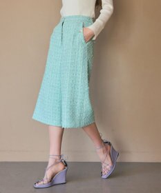 GRACE CONTINENTAL ツイードクロップドパンツ