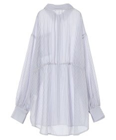 earth music&ecology ワンポイント刺繍ロングシャツ