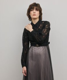 GRACE CONTINENTAL コードレースプリーツワンピース