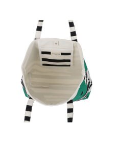 tsumori chisato CARRY フラワーボーダー トートバッグ 花柄 ボーダー