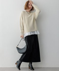 23区 【洗える】ラメウール ドルマンスリーブ ニット