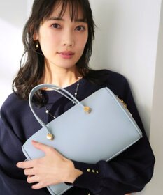 ANY SIS 【2WAY】メタルアクセント ボストンバッグ ライトブルー