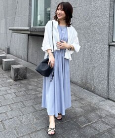 ICB L 【ASUMI・MANAMIコラボ 丈が選べる】タックデザインワンピース