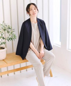 Tiaclasse 【UVカット・吸水速乾】 “きれい見え” バックペプラムトップス