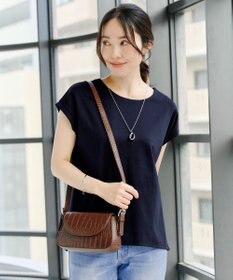 Tiaclasse 【UVカット・吸水速乾】 “きれい見え” バックペプラムトップス