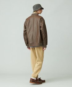 J.PRESS YORK STREET 【UNISEX】エコレザーMA-1