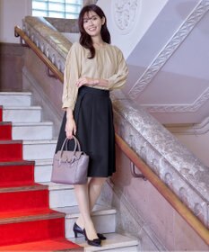 Tiaclasse 【新色追加・洗える】レースパフ袖ブラウス