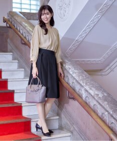 Tiaclasse 【新色追加・洗える】レースパフ袖ブラウス