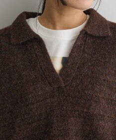 CRAFT STANDARD BOUTIQUE ロールアップ袖ショート丈ニットプルオーバー