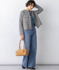 23区 【見上愛さん着用/新色追加/GLOW掲載】ツイード ニット ジャケット