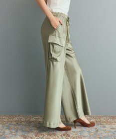 GRACE CONTINENTAL ダブルサテンイージーパンツ