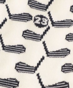 23区GOLF 【MEN】クラブ柄 ハーフソックス