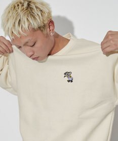 WEGO 【ユニセックス着用ITEM/裏起毛】別注BENDAVISワンポイントプルオーバー