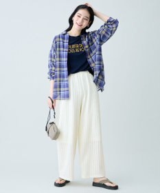 ANY シアーチェックシャツ