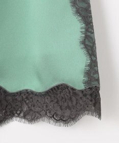 自由区 【洗える】サテンレース スカート