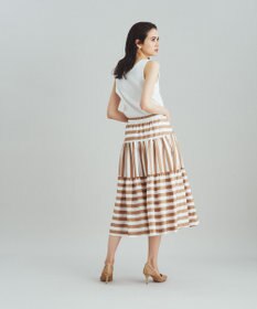 GRACE CONTINENTAL ボーダーコンビスカート