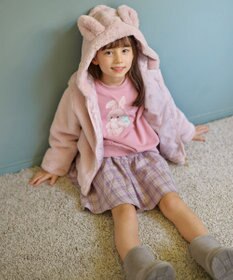 ANY KIDS チェック柄/アニマル柄スカパン