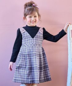 ANY KIDS ドッキングチェックワンピース