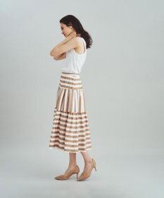 GRACE CONTINENTAL ボーダーコンビスカート