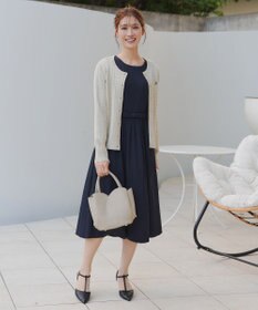 Tiaclasse L 【セレモニー・新色追加】リボンベルトフレアワンピース