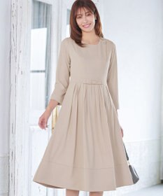 Tiaclasse L 【セレモニー・新色追加】リボンベルトフレアワンピース