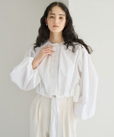 #Newans ウエストリボンショートブラウス