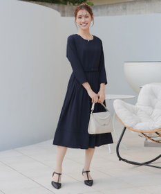 Tiaclasse L 【セレモニー・新色追加】リボンベルトフレアワンピース