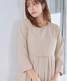 Tiaclasse L 【セレモニー・新色追加】リボンベルトフレアワンピース