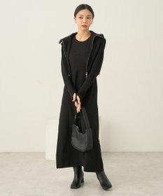 earth music&ecology ＳＥＴ２点ＺＩＰベスト＋ニットワンピース