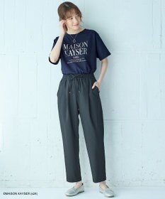 ANY 【洗濯機可/接触冷感/UVケア】イージーケアライトストレッチテーパードパンツ