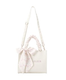 Maison de FLEUR スカーフ付きギャザーハンドル２Ｗａｙバッグ