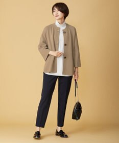 J.PRESS LADIES 【洗える】アルガンシルク テーパード パンツ