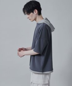 WEGO フェイクレイヤードフードT（S）