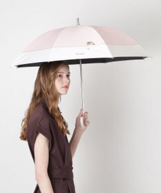 MOONBAT 【 遮光率100％/遮熱/UV】PAUL&JOE ACCESSOIRES(ポール&ジョー) 晴雨兼用日傘 スウィングヌネット ネコ 長傘
