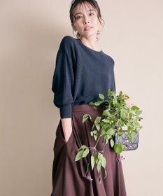 23区 【洗える】ウールブレンド ドルマン ニット