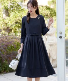 Tiaclasse L 【セレモニー・新色追加】リボンベルトフレアワンピース