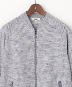 JOSEPH ABBOUD 【イタリア糸×エコ素材・通気性・軽量】スラブギマ×和紙 ニット ブルゾン