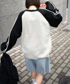 WEGO ゲームグラフィックラグランジャガードニット