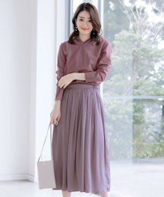 Tiaclasse L 【洗える】パーカードッキングワンピース