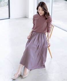 Tiaclasse L 【洗える】パーカードッキングワンピース