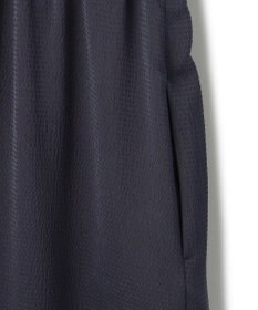 ICB 【洗える】 ストレッチハンマーサテン ノースリーブワンピース