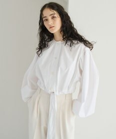 #Newans ウエストリボンショートブラウス