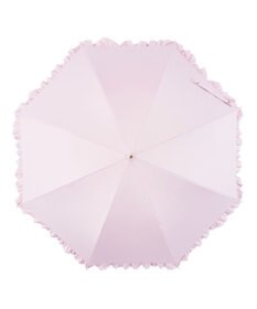 MOONBAT estaa 晴雨兼用 長傘 無地フリル 日傘 遮光 遮熱 UV