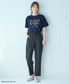 ANY 【洗濯機可/接触冷感/UVケア】イージーケアライトストレッチテーパードパンツ