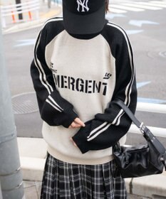 WEGO ゲームグラフィックラグランジャガードニット