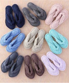 UCHINO タオルサンダルスリッパ「リラックス」【Sサイズ21-23cm】洗えるスリッパ